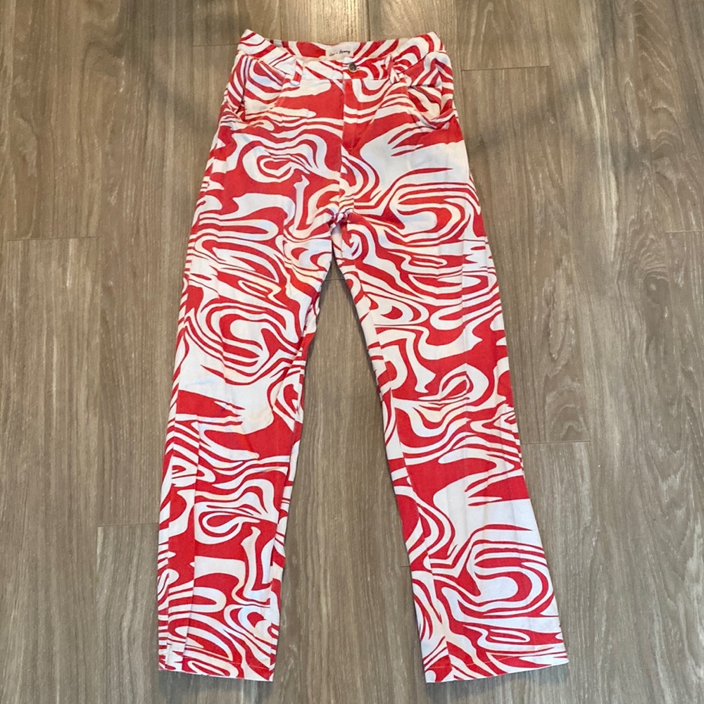 Urban Outfitters Wide Leg Swirl Pants